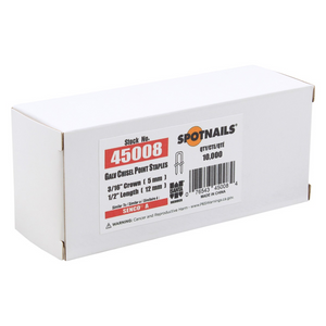 3/16" Crown Fine Wire 5/8" Staples for Senco A and D Staplers - Spotnails 45010 (10,000)
