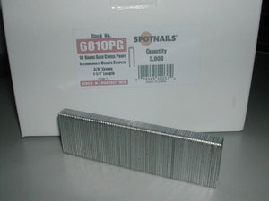 Spotnails 6810PG 18 Gauge Medium Crown Staple 1-1/4" Senco M Staples