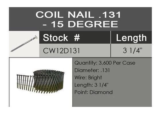 Spotnails CW12D131 3-1/4